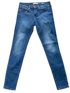 Banana Republic Medium Wash Blue Denim Skinny Ankle Jeans. 28 LONG. 28L.